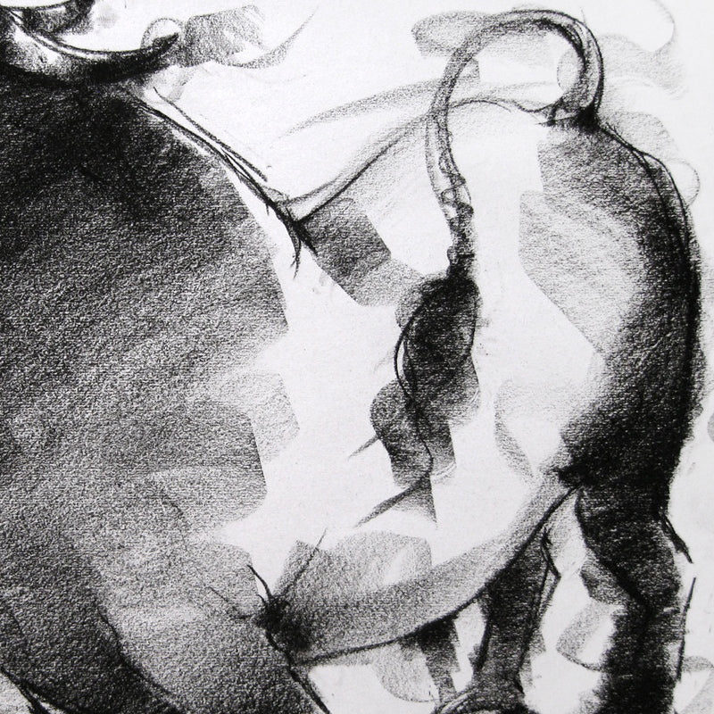 Bull Drawing-022 - SUJITH KUMAR GS MANDYA Art Studio Gallery (SKGSM Art Studio Gallery)