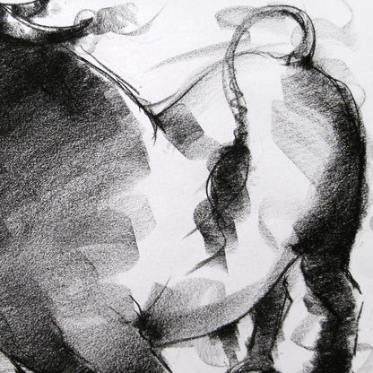 Bull Drawing-022 - SUJITH KUMAR GS MANDYA Art Studio Gallery (SKGSM Art Studio Gallery)