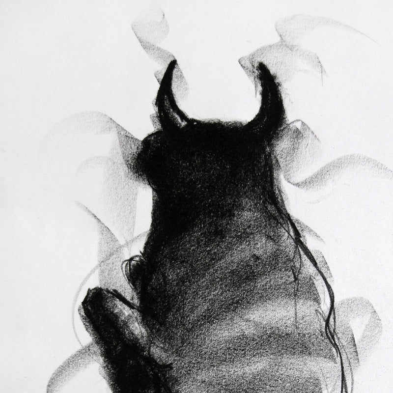 Bull Drawing-023 - SUJITH KUMAR GS MANDYA Art Studio Gallery (SKGSM Art Studio Gallery)