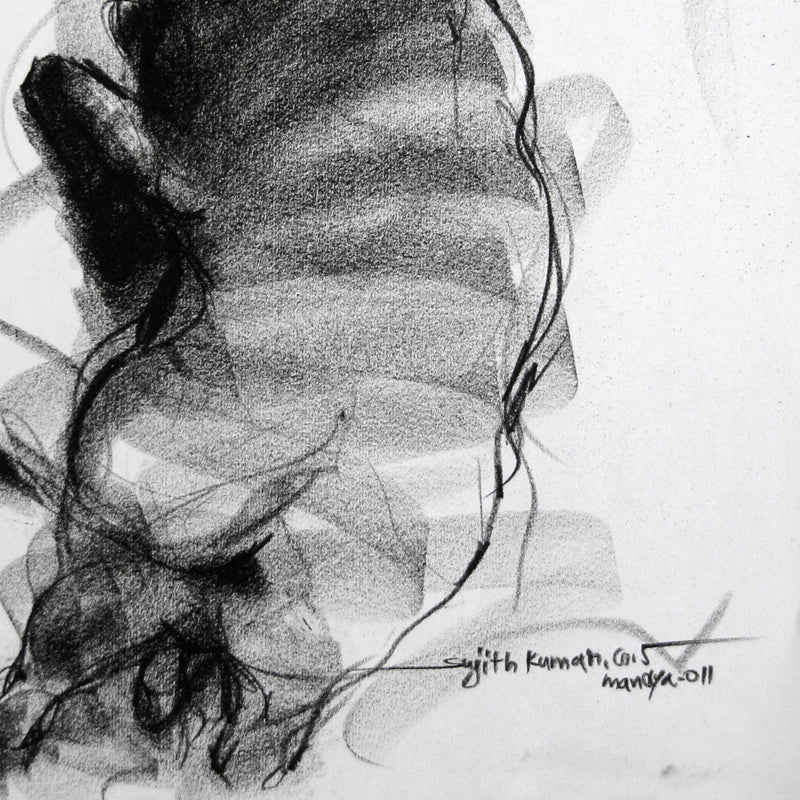 Bull Drawing-023 - SUJITH KUMAR GS MANDYA Art Studio Gallery (SKGSM Art Studio Gallery)