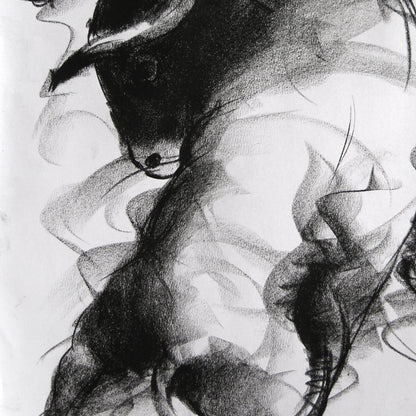 Bull Drawing-025 - SUJITH KUMAR GS MANDYA Art Studio Gallery (SKGSM Art Studio Gallery)