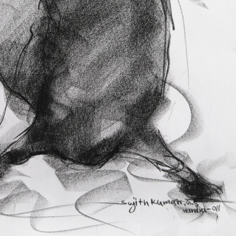 Bull Drawing-028 - SUJITH KUMAR GS MANDYA Art Studio Gallery (SKGSM Art Studio Gallery)