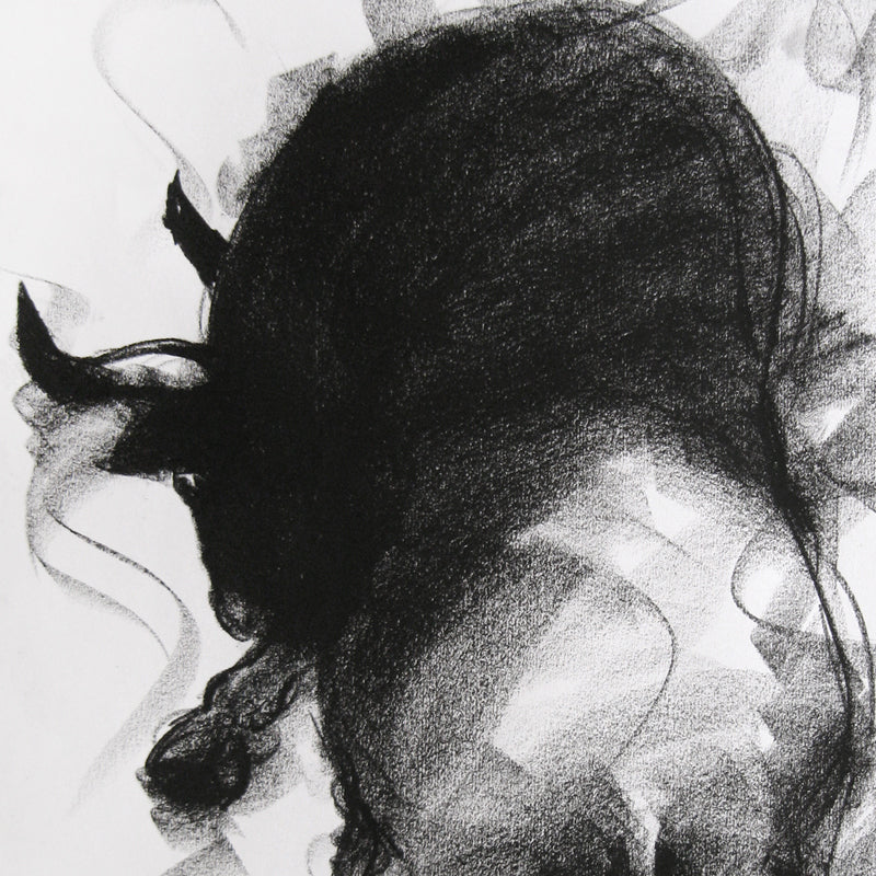 Bull Drawing-029 - SUJITH KUMAR GS MANDYA Art Studio Gallery (SKGSM Art Studio Gallery)