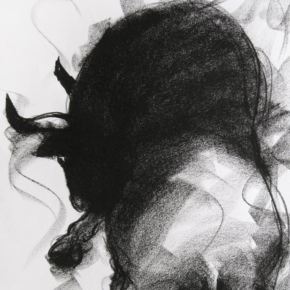 Bull Drawing-029 - SUJITH KUMAR GS MANDYA Art Studio Gallery (SKGSM Art Studio Gallery)