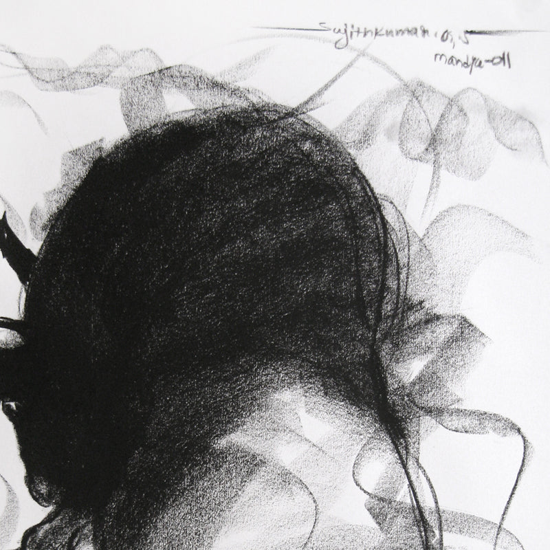Bull Drawing-029 - SUJITH KUMAR GS MANDYA Art Studio Gallery (SKGSM Art Studio Gallery)