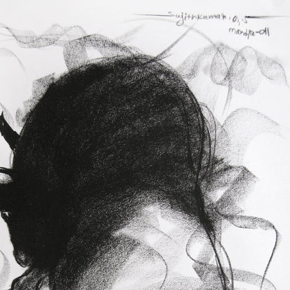 Bull Drawing-029 - SUJITH KUMAR GS MANDYA Art Studio Gallery (SKGSM Art Studio Gallery)