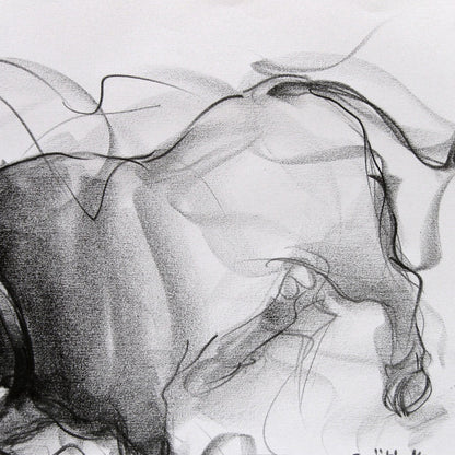 Bull Drawing-033 - SUJITH KUMAR GS MANDYA Art Studio Gallery (SKGSM Art Studio Gallery)