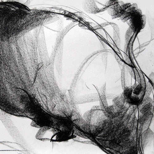 Bull Drawing-037 - SUJITH KUMAR GS MANDYA Art Studio Gallery (SKGSM Art Studio Gallery)