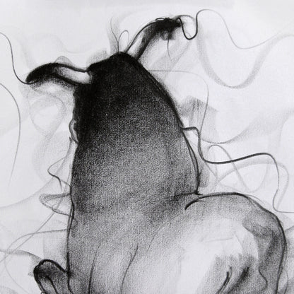 Bull Drawing-041 - SUJITH KUMAR GS MANDYA Art Studio Gallery (SKGSM Art Studio Gallery)