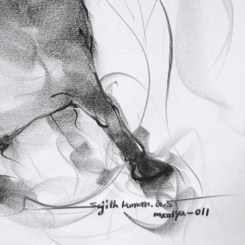 Bull Drawing-042 - SUJITH KUMAR GS MANDYA Art Studio Gallery (SKGSM Art Studio Gallery)