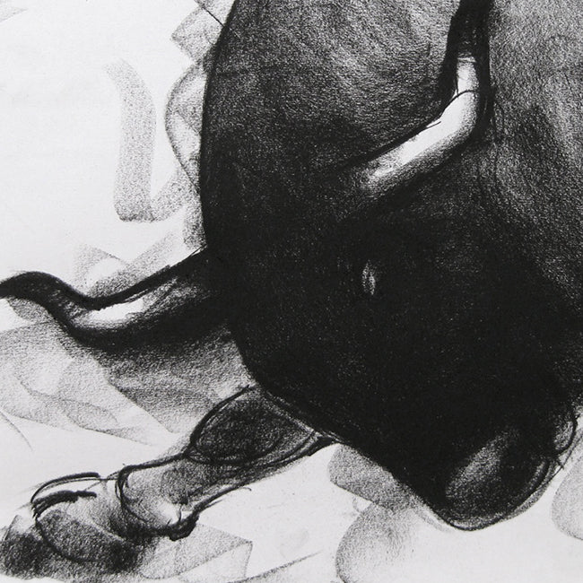 Bull Drawing-045 - SUJITH KUMAR GS MANDYA Art Studio Gallery (SKGSM Art Studio Gallery)