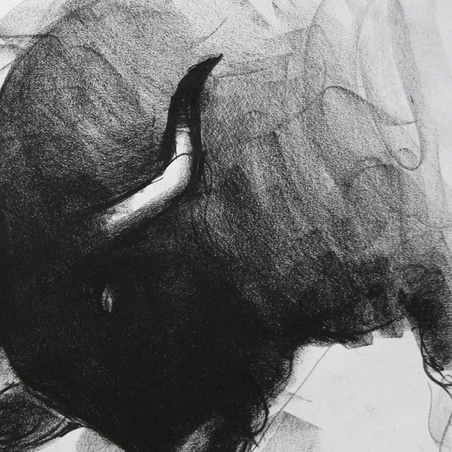 Bull Drawing-045 - SUJITH KUMAR GS MANDYA Art Studio Gallery (SKGSM Art Studio Gallery)
