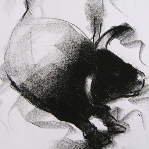 Bull Drawing-052 - SUJITH KUMAR GS MANDYA Art Studio Gallery (SKGSM Art Studio Gallery)