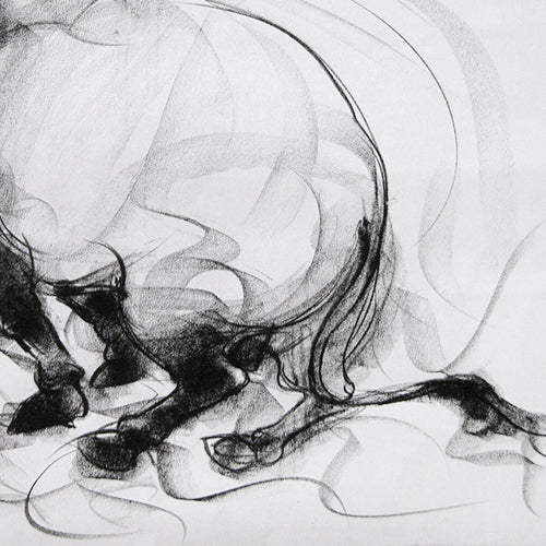 Bull Drawing-057 - SUJITH KUMAR GS MANDYA Art Studio Gallery (SKGSM Art Studio Gallery)