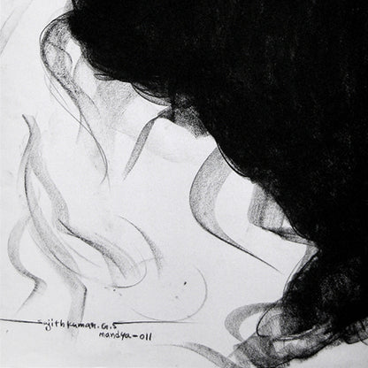 Bull Drawing-058 - SUJITH KUMAR GS MANDYA Art Studio Gallery (SKGSM Art Studio Gallery)