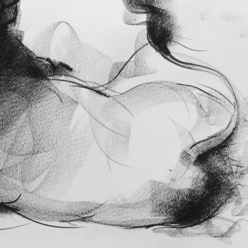 Bull Drawing-059 - SUJITH KUMAR GS MANDYA Art Studio Gallery (SKGSM Art Studio Gallery)