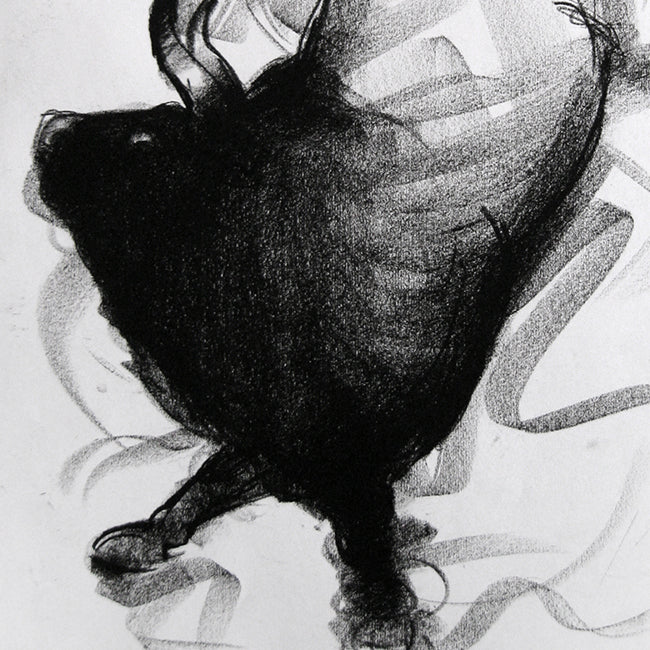 Bull Drawing-060 - SUJITH KUMAR GS MANDYA Art Studio Gallery (SKGSM Art Studio Gallery)