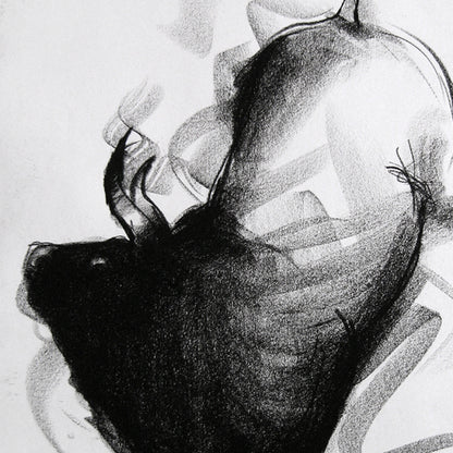 Bull Drawing-060 - SUJITH KUMAR GS MANDYA Art Studio Gallery (SKGSM Art Studio Gallery)