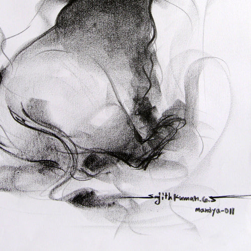 Bull Drawing-090 - SUJITH KUMAR GS MANDYA Art Studio Gallery (SKGSM Art Studio Gallery)