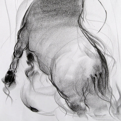 Bull Drawing-093 - SUJITH KUMAR GS MANDYA Art Studio Gallery (SKGSM Art Studio Gallery)