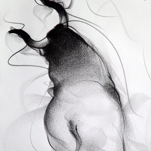 Bull Drawing-094 - SUJITH KUMAR GS MANDYA Art Studio Gallery (SKGSM Art Studio Gallery)