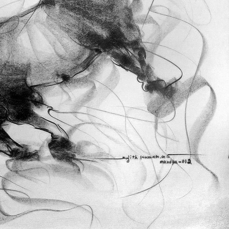 Bull Drawing-096 - SUJITH KUMAR GS MANDYA Art Studio Gallery (SKGSM Art Studio Gallery)