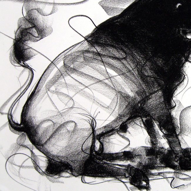Bull Drawing-101 - SUJITH KUMAR GS MANDYA Art Studio Gallery (SKGSM Art Studio Gallery)