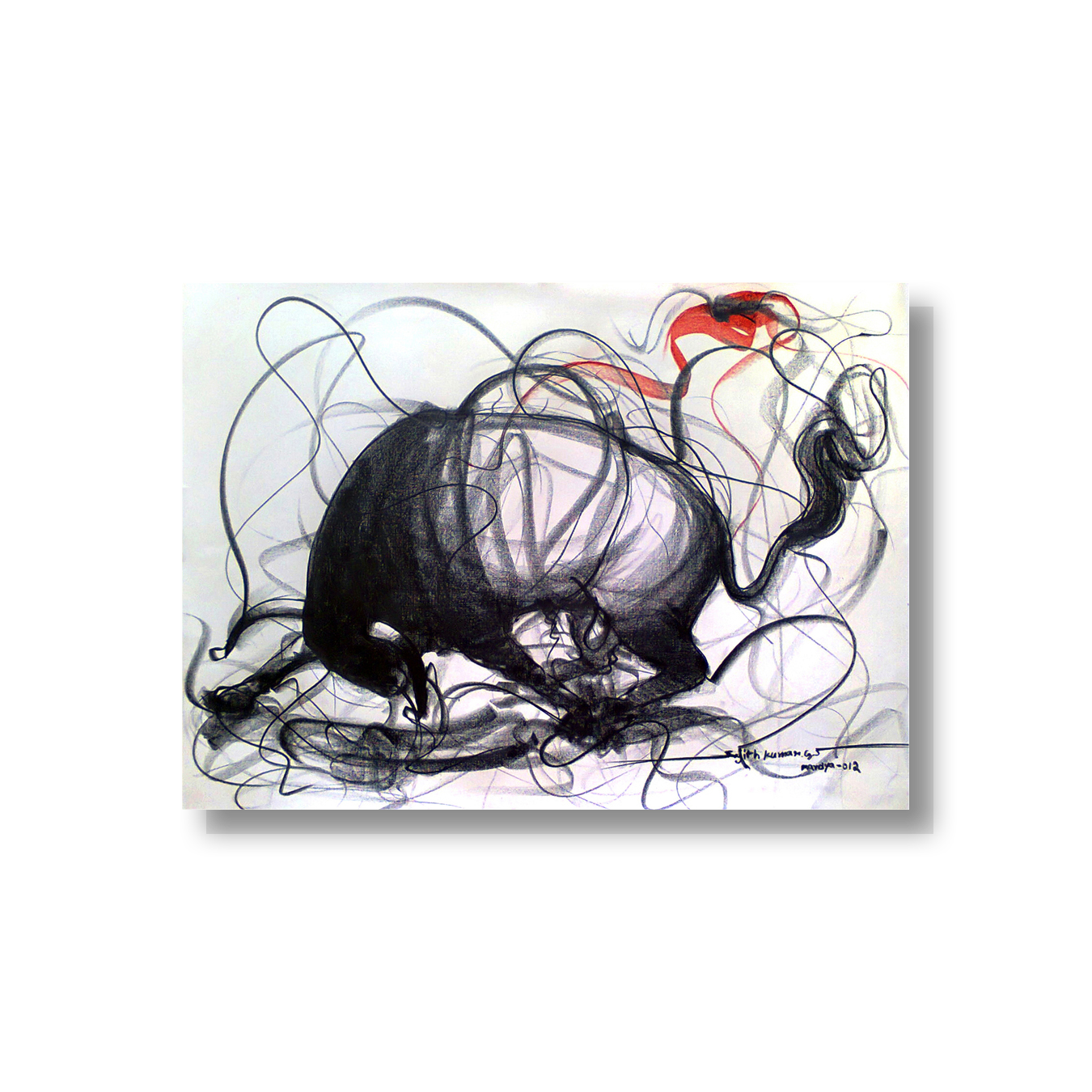 Bull Drawing-103