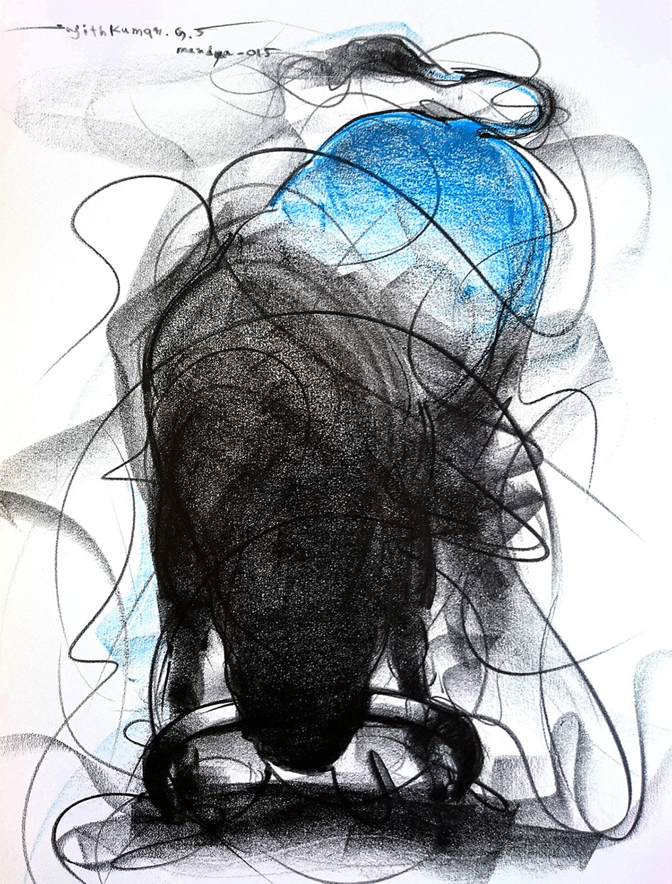 Detail_Bull Drawing-610 by Sujith Kumar GS Mandya from Bull Series Artwork