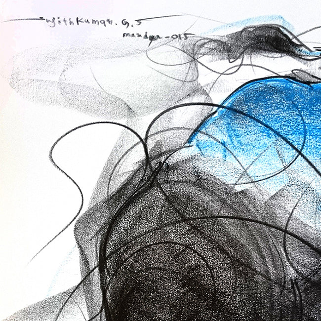 Detail2_Bull Drawing-610 by Sujith Kumar GS Mandya from Bull Series Artwork