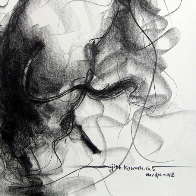 Bull Drawing-110 - SUJITH KUMAR GS MANDYA Art Studio Gallery (SKGSM Art Studio Gallery)