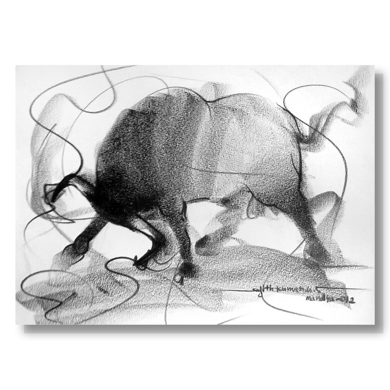 Bull Drawing-118