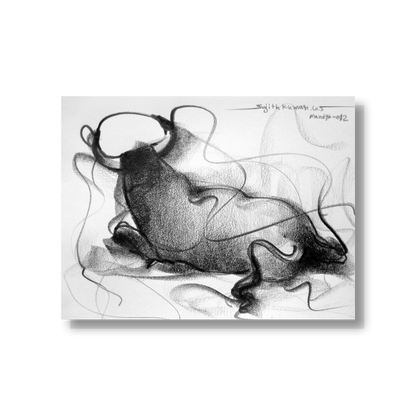 Bull Drawing-119 - SUJITH KUMAR GS MANDYA Art Studio Gallery (SKGSM Art Studio Gallery)