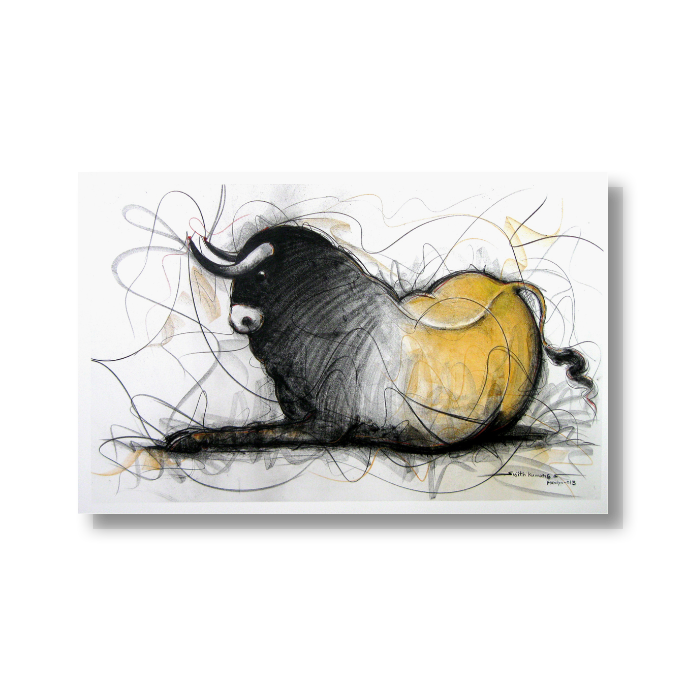 Bull Drawing-122