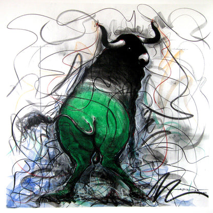 Bull Drawing-123
