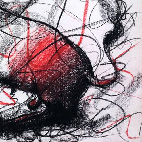 Bull Drawing-130 - SUJITH KUMAR GS MANDYA Art Studio Gallery (SKGSM Art Studio Gallery)