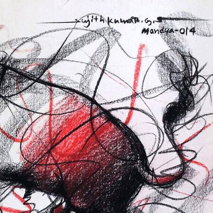 Bull Drawing-130 - SUJITH KUMAR GS MANDYA Art Studio Gallery (SKGSM Art Studio Gallery)