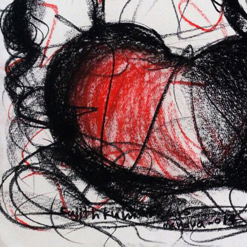 Bull Drawing-132 - SUJITH KUMAR GS MANDYA Art Studio Gallery (SKGSM Art Studio Gallery)