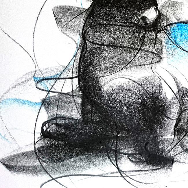 Bull Drawing-604 - SUJITH KUMAR GS MANDYA Art Studio Gallery (SKGSM Art Studio Gallery)