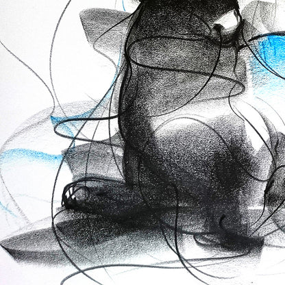 Bull Drawing-604 - SUJITH KUMAR GS MANDYA Art Studio Gallery (SKGSM Art Studio Gallery)