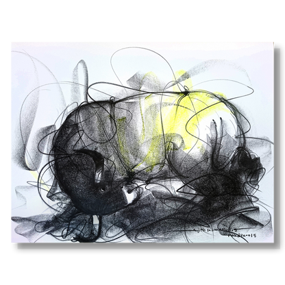 Bull Drawing-609 - SUJITH KUMAR GS MANDYA Art Studio Gallery (SKGSM Art Studio Gallery)