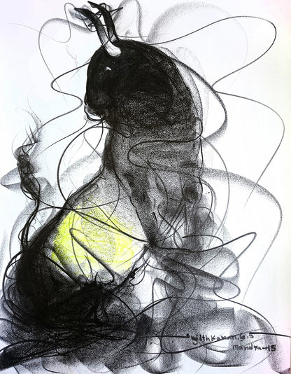 Detail_Bull Drawing-611 by Sujith Kumar GS Mandya from Bull Series Artwork