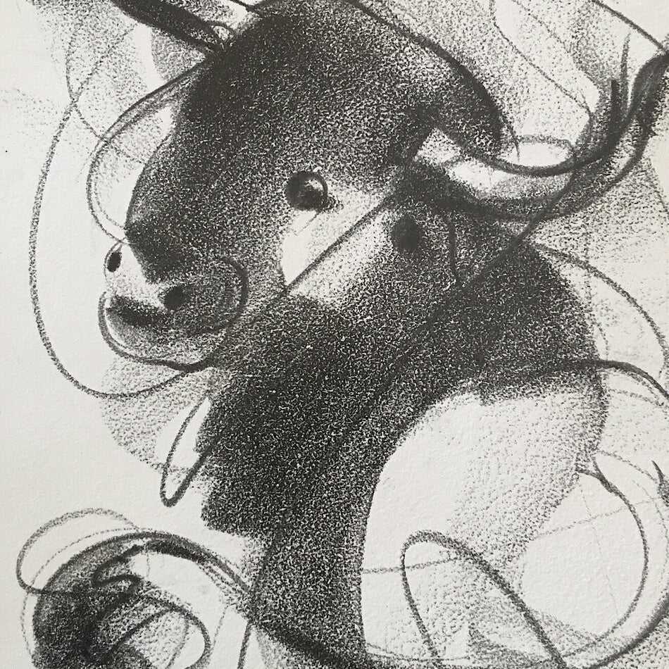 Bull Drawing-955