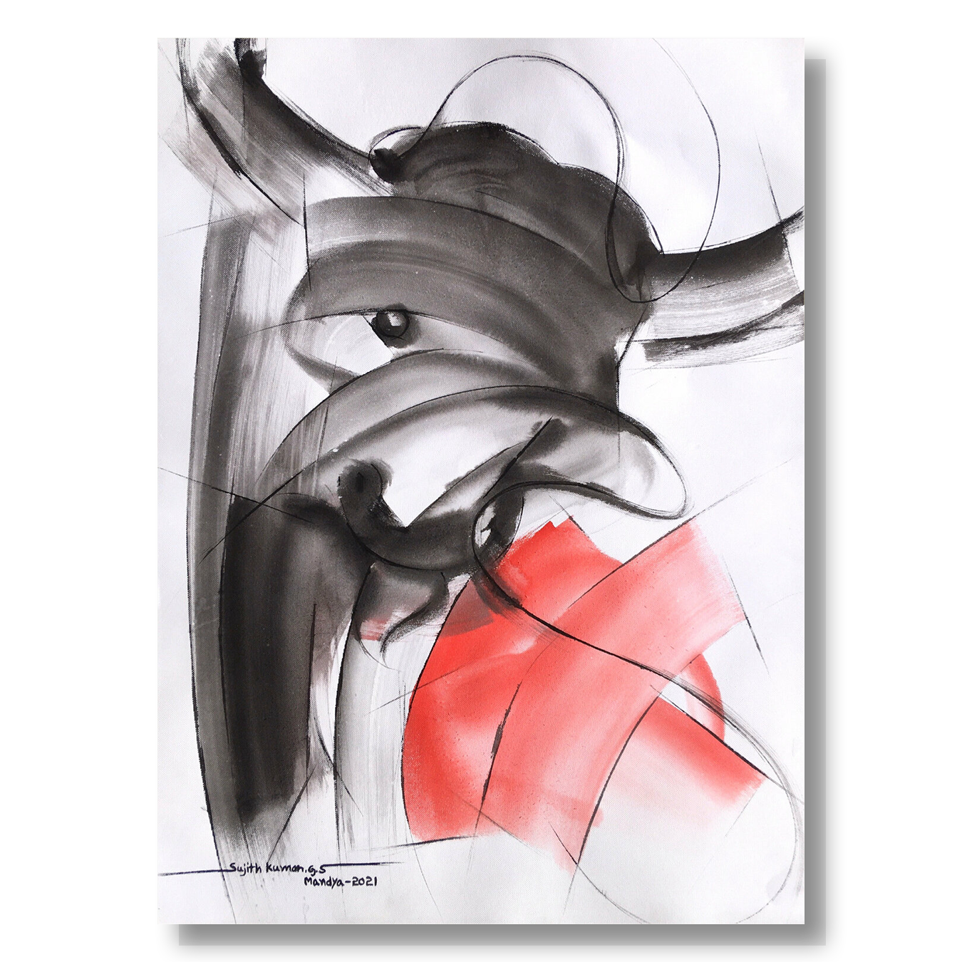 Bull Drawing-960