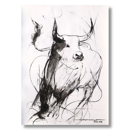 Bull Drawing-967