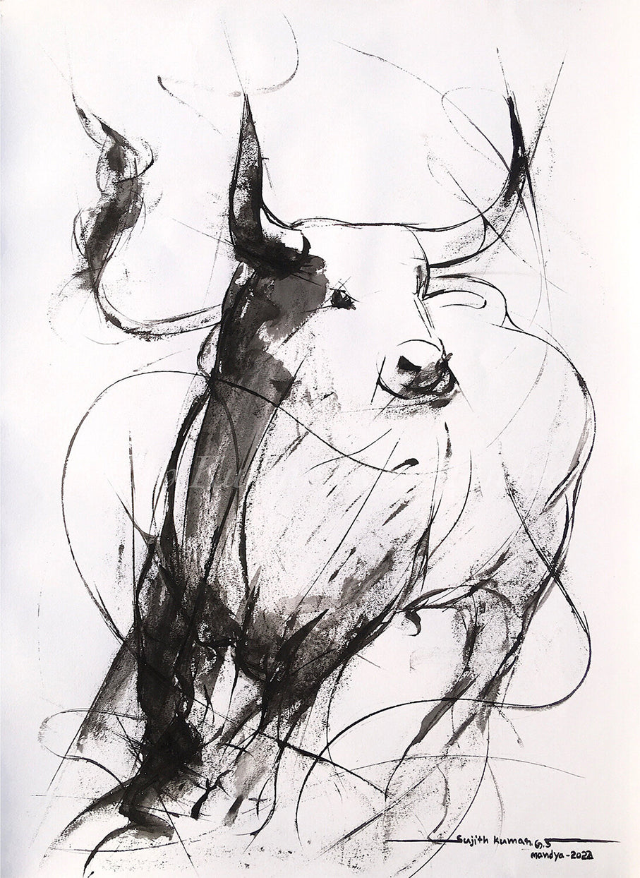 Bull Drawing-967