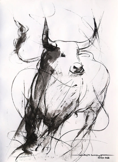Bull Drawing-967