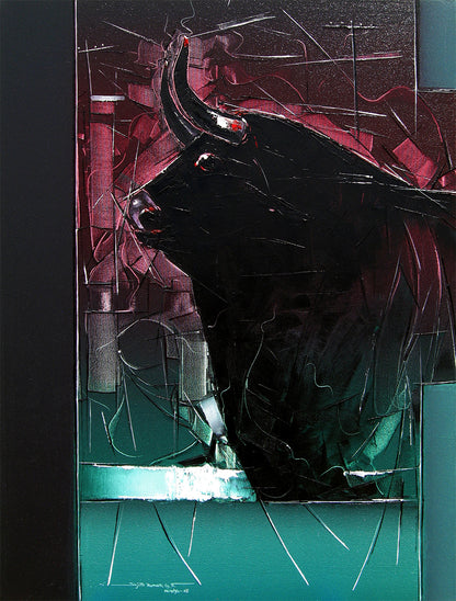 Bull-01 - SUJITH KUMAR GS MANDYA Art Studio Gallery (SKGSM Art Studio Gallery)