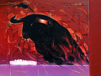 Bull-02 - SUJITH KUMAR GS MANDYA Art Studio Gallery (SKGSM Art Studio Gallery)