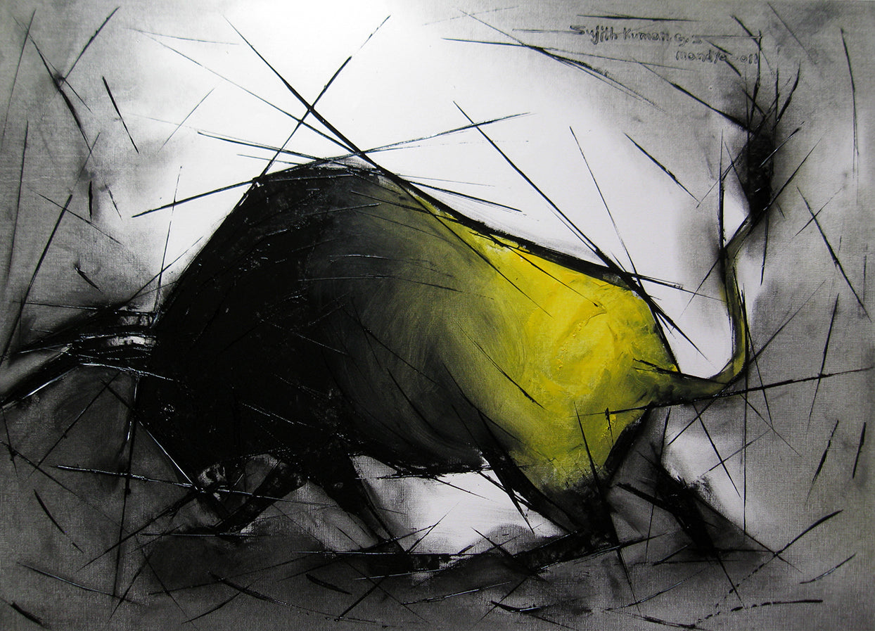 Bull-10 - SUJITH KUMAR GS MANDYA Art Studio Gallery (SKGSM Art Studio Gallery)
